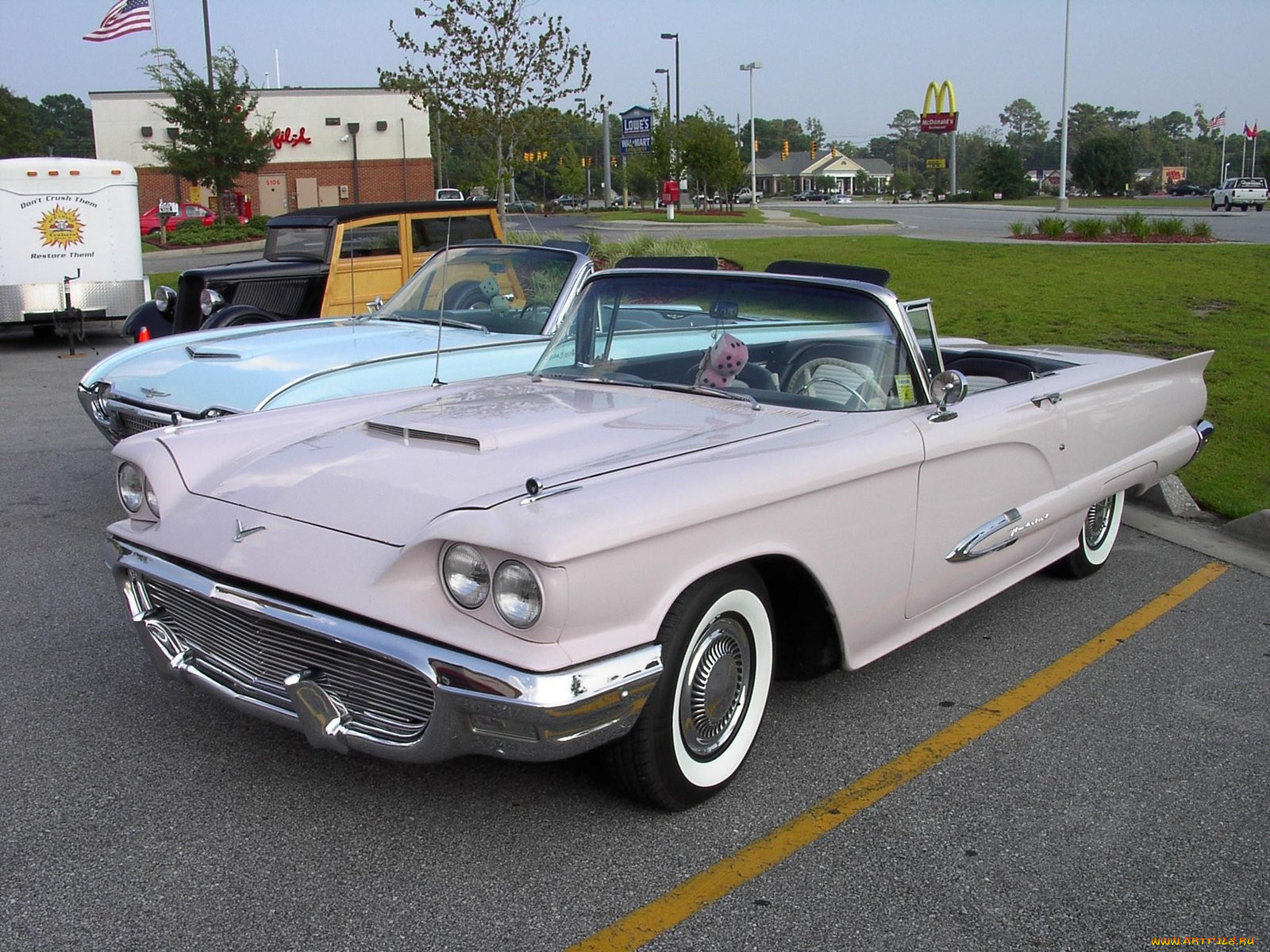 1959, ford, thunderbird, convertible, classic, 